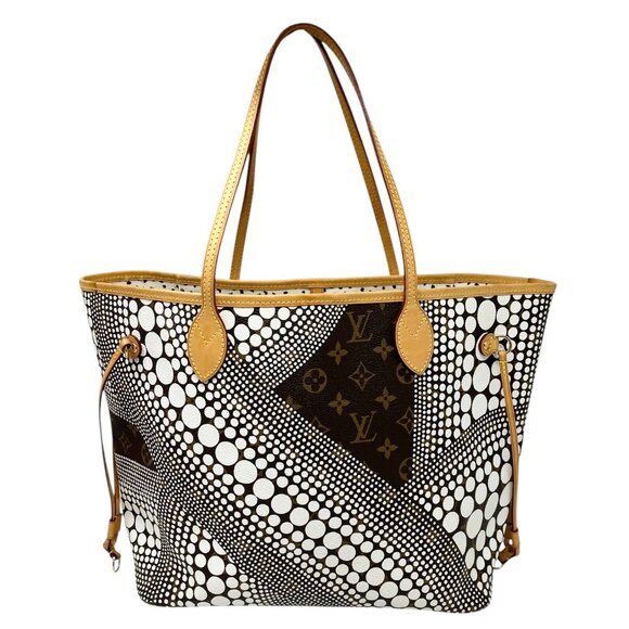 LOUIS VUITTON Vintage Monogram Neverfull MM Yayoi Kusama Tote Bag Dots [106029] - Picture 6 of 13